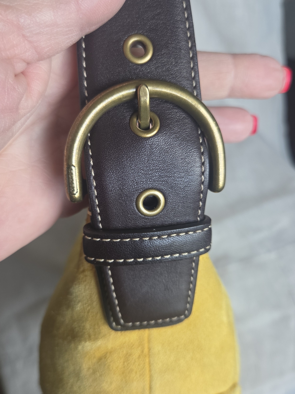 Vintage Coach Soho Suede Hobo Bag - Picture 7 of 9